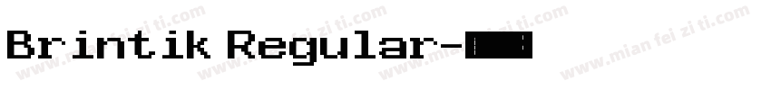 Brintik Regular字体转换